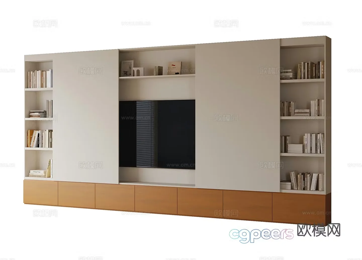Modern TV Cabinet TV Background Wall TV Wall 3D Model