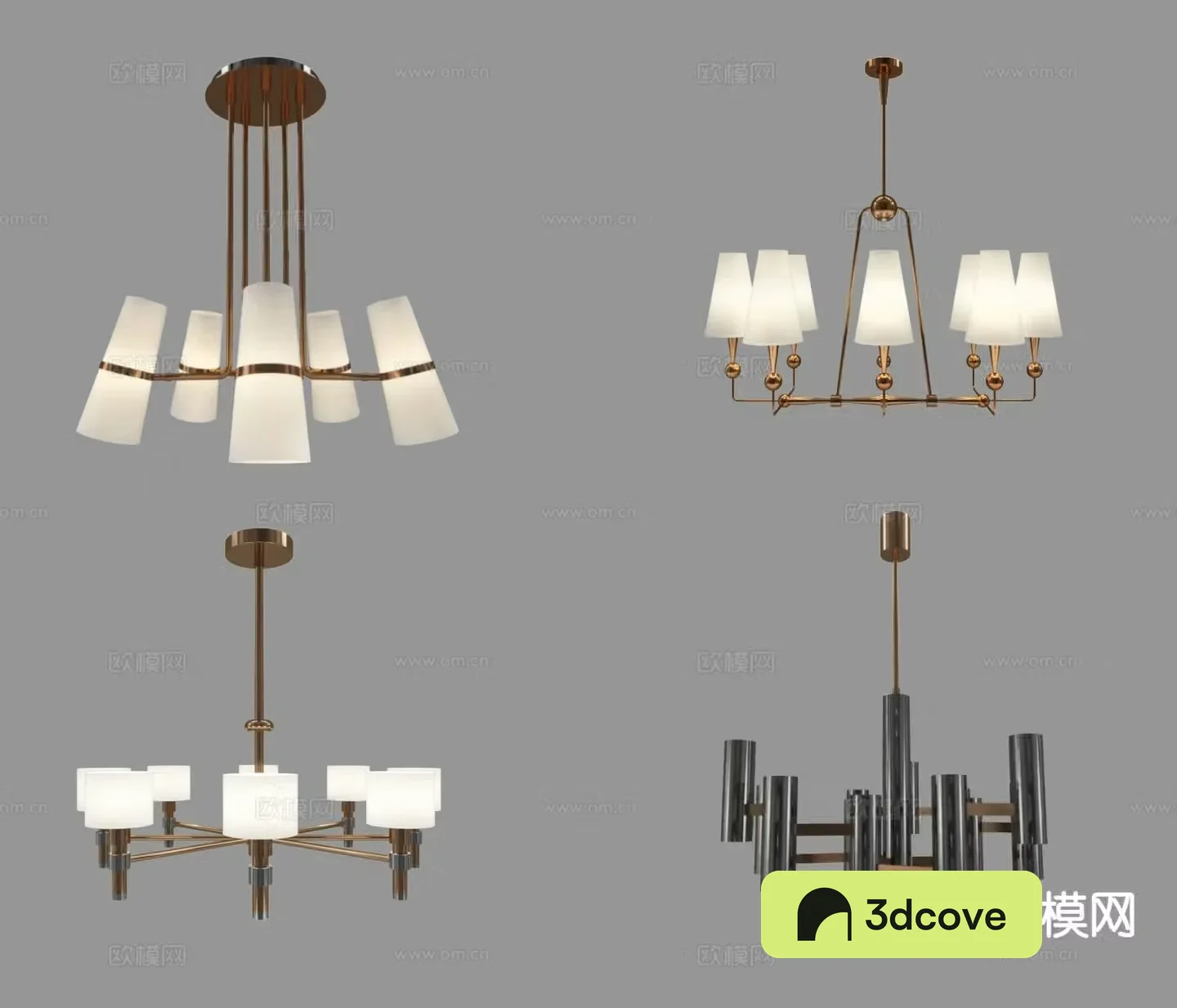 Modern minimalist chandelier multi-head chandelier