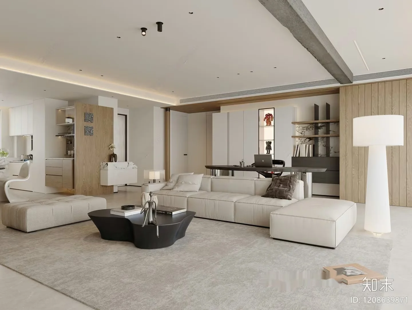Modern Living Room 3D Model – 22820 – VRAY Render