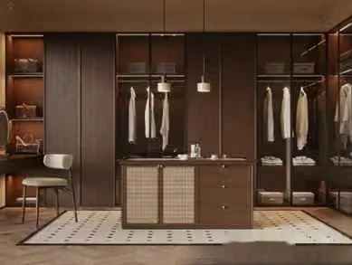 A Brown Wooden Closet 3D Model – 13459 – VRAY Render
