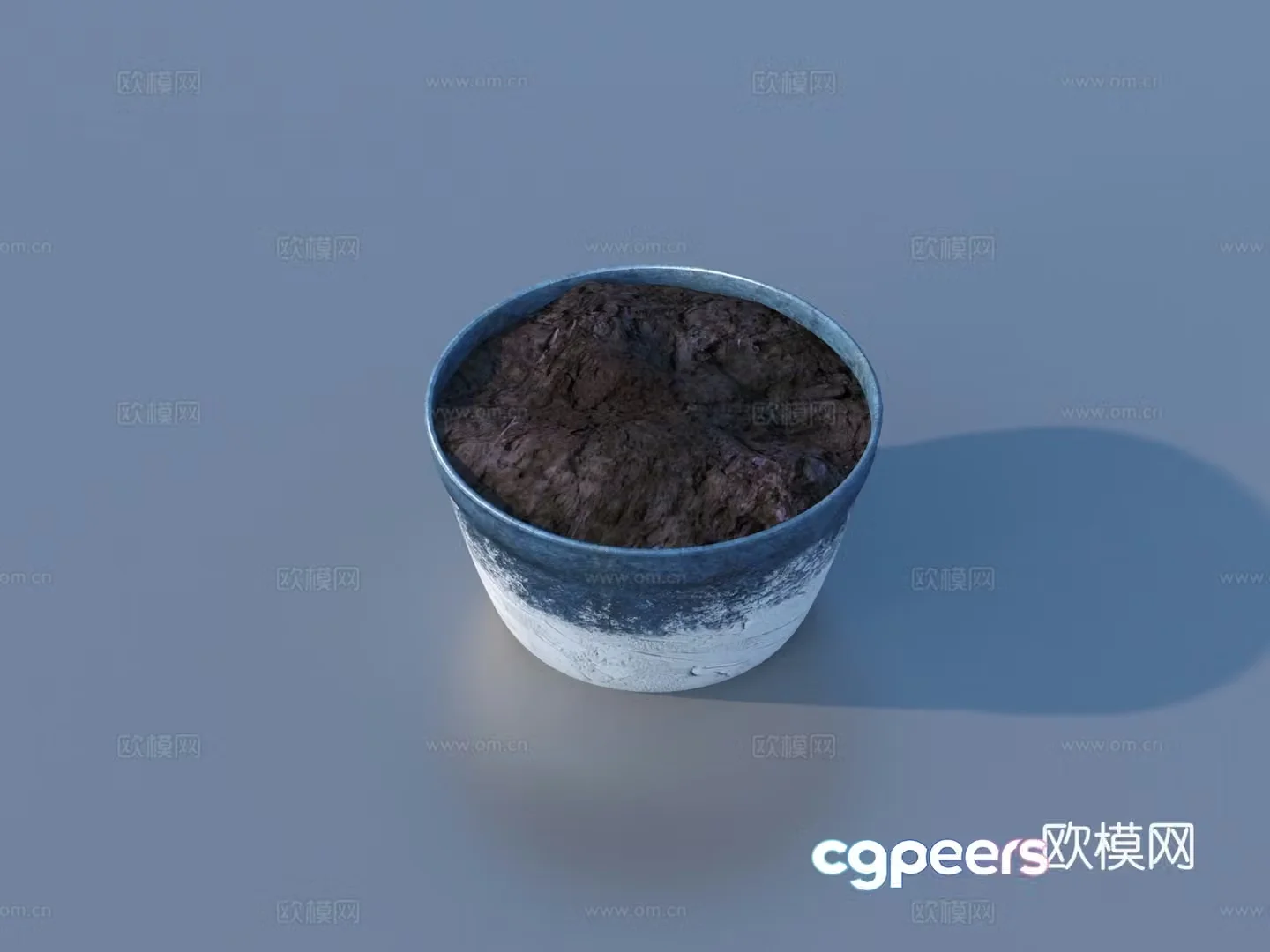 Flower pot pot green plants plant 3d model