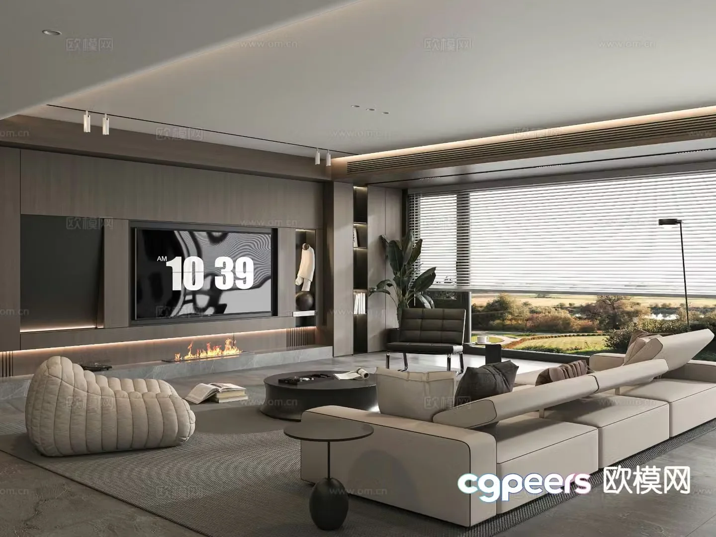 Italian living room 3d model