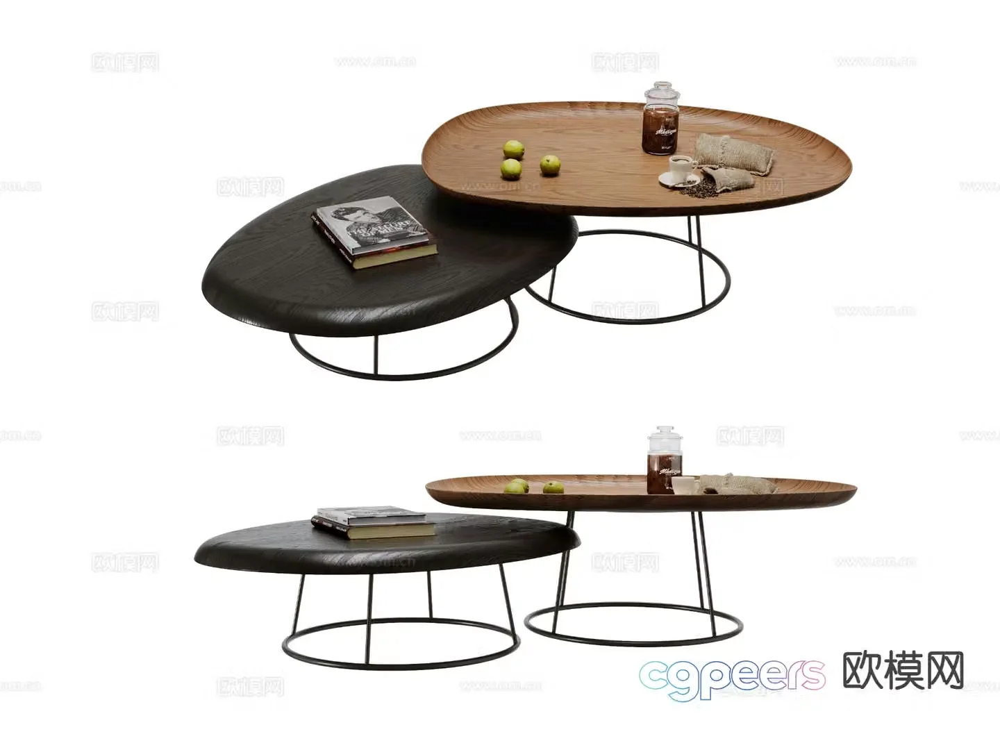 Wabi-sabi coffee table 3d model