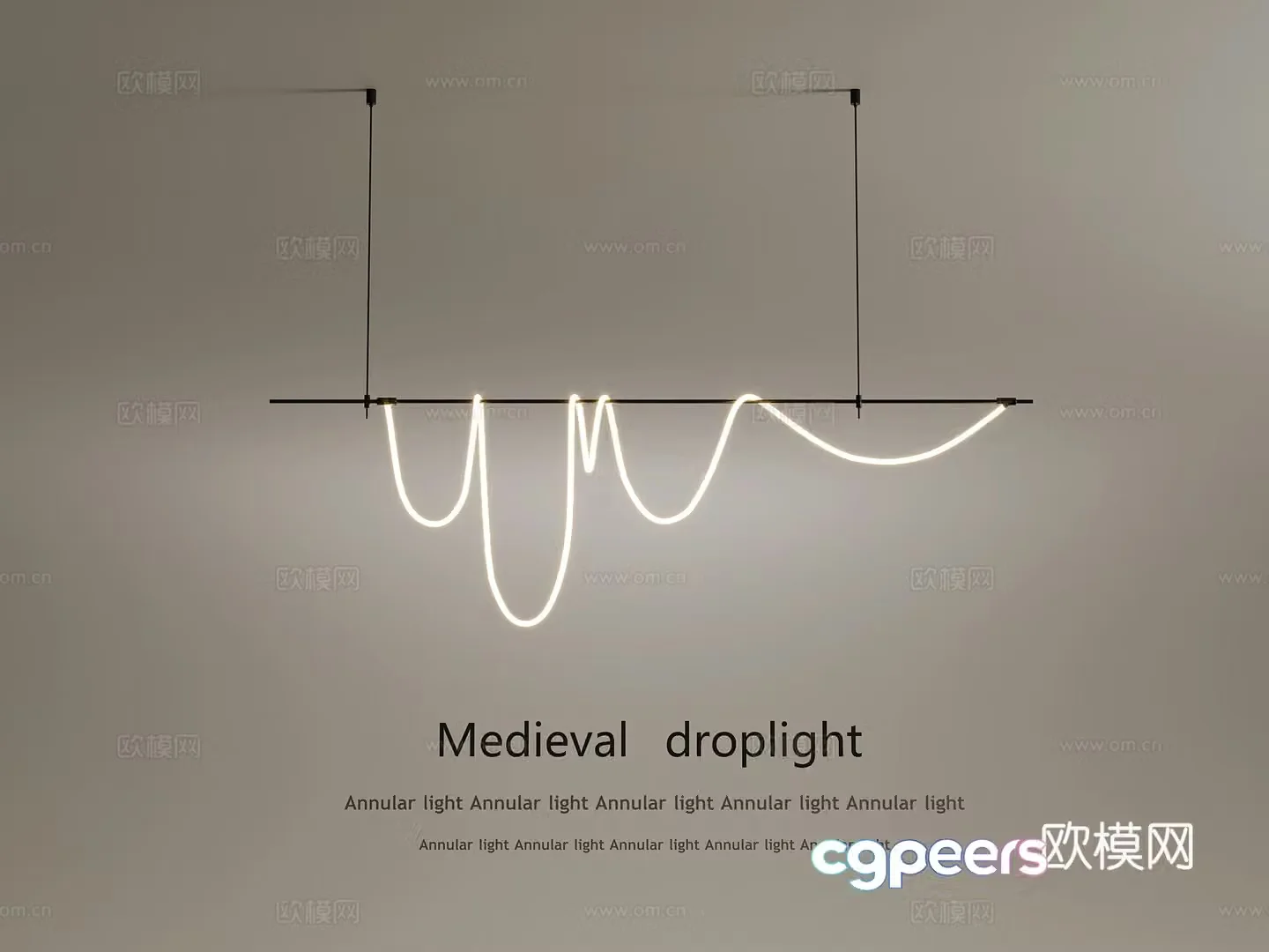 Chandelier Modern minimalist chandelier Decorative chandelier Restaurant chandelier 3d model