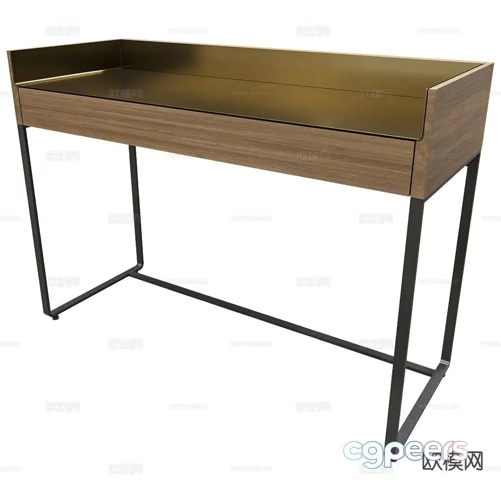 Punt Italian minimalist desk workbench 3D model