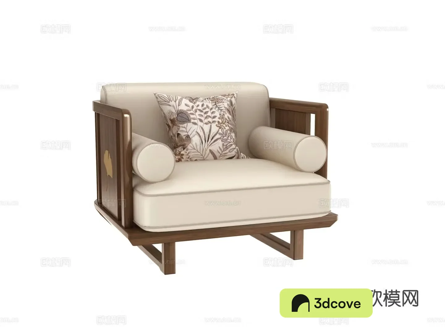 New Chinese style single sofa