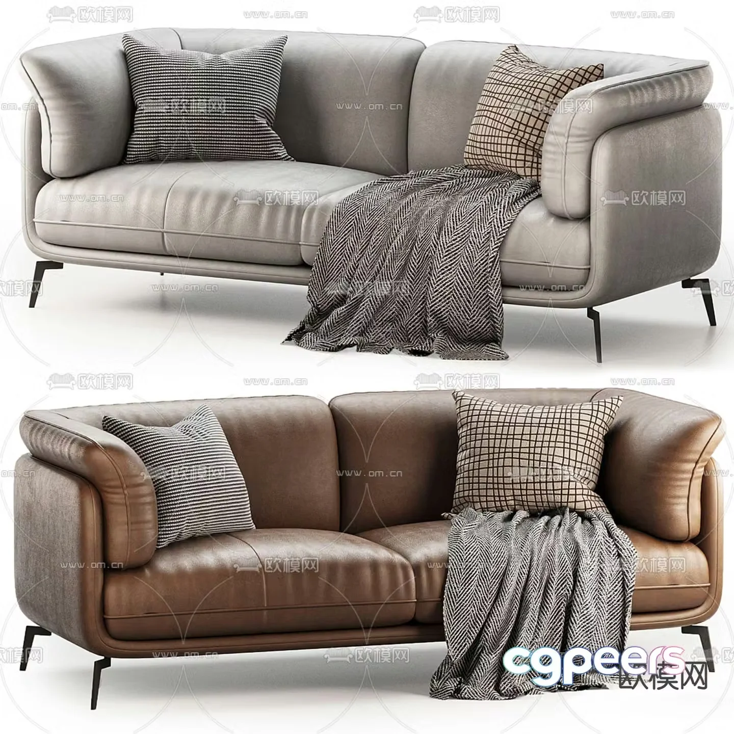Nico loveseat 3d model