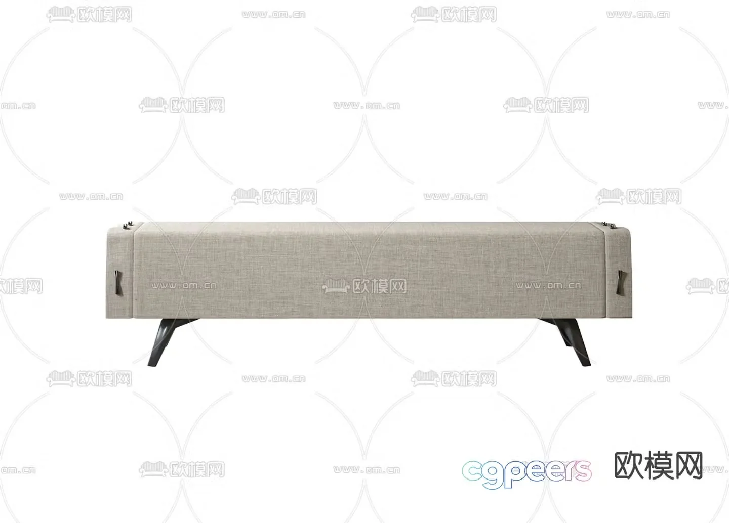 Modern bedside stool 3d model
