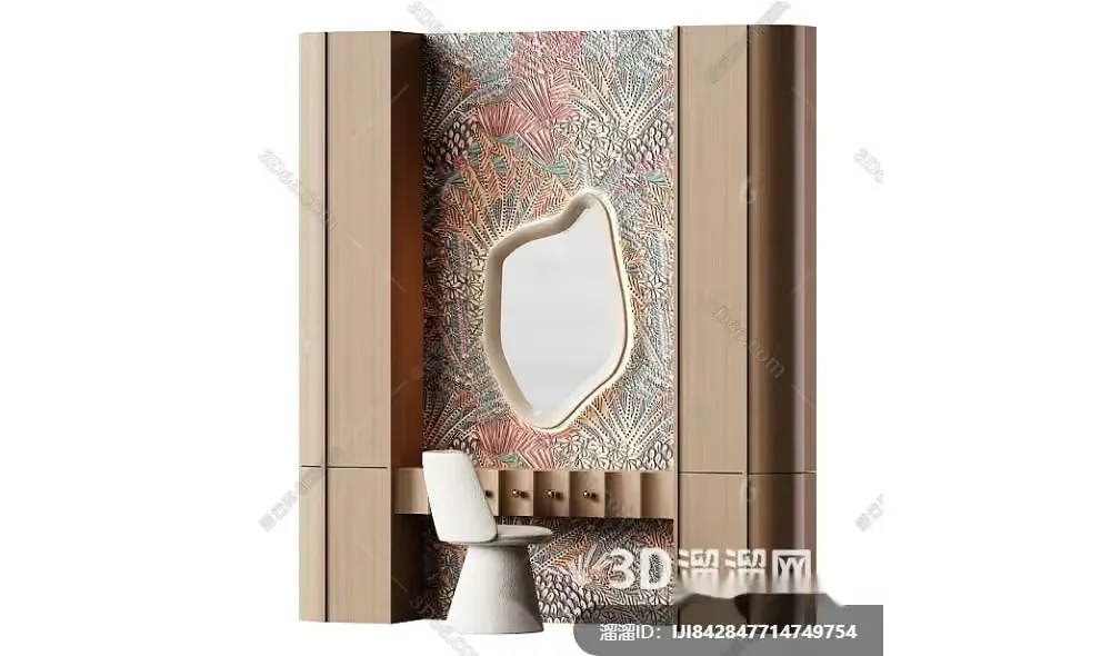 Modern Vanity With Mirror 3D Model – 6672 – CORONA Render