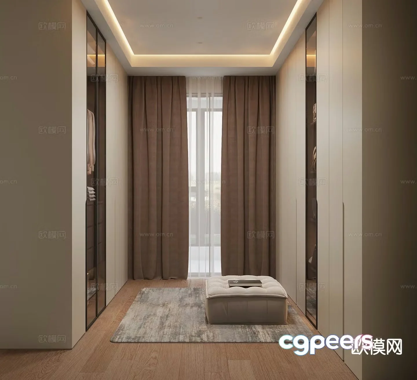 Italian cloakroom 3D model