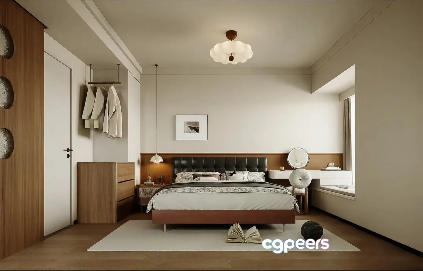 Cozy Bedroom 3D Model – 6177 – VRAY Render