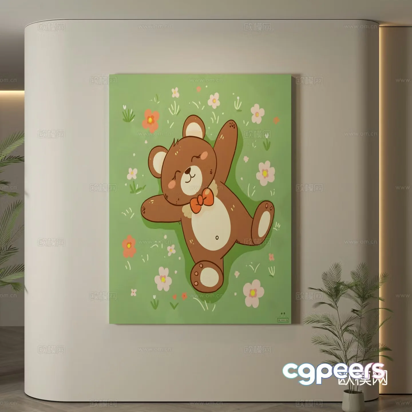 Modern hanging paintings Children’s room hanging paintings Children’s room decoration paintings Children’s room cartoon hanging paintings Cartoon decoration 3d model