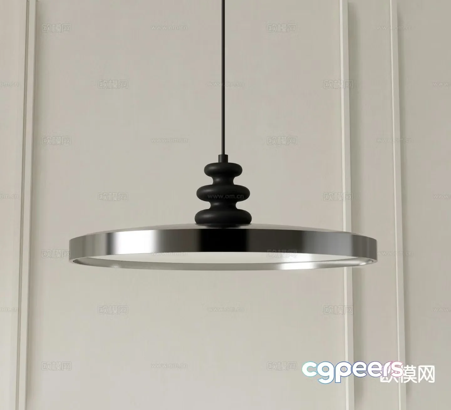 Modern bedside chandelier dining room chandelier 3d model