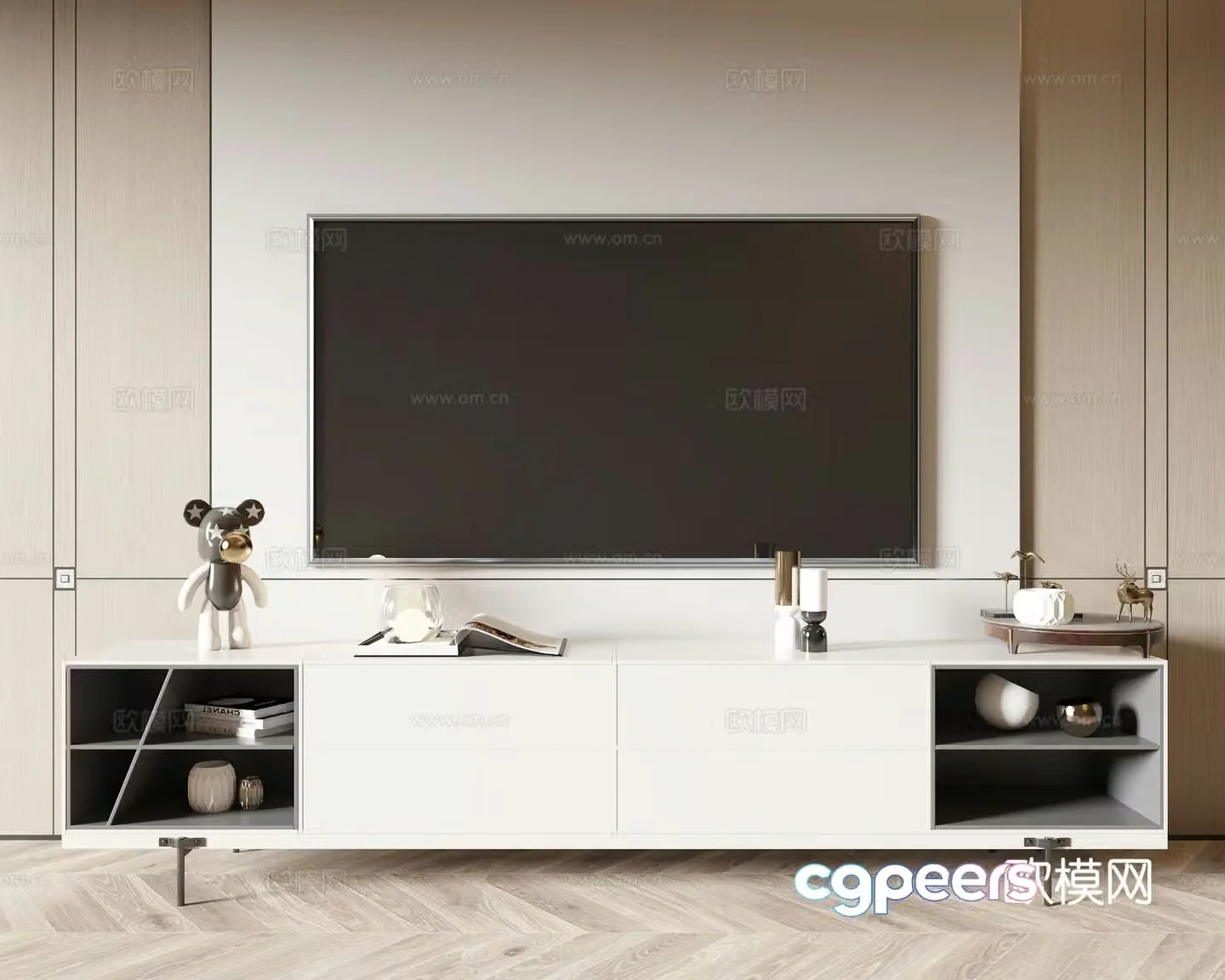 Modern TV cabinet 3d model