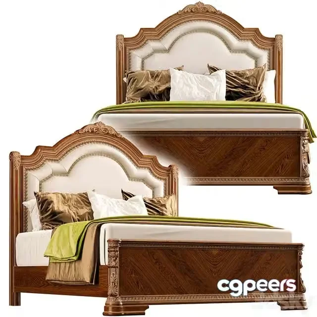 3ds Max Free – Charmond Queen Upholstered Sleigh Bed
