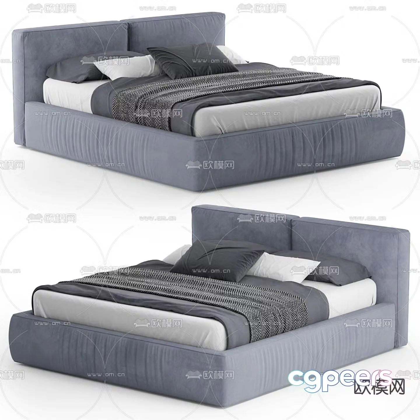 Mebelroom double bed 3d model