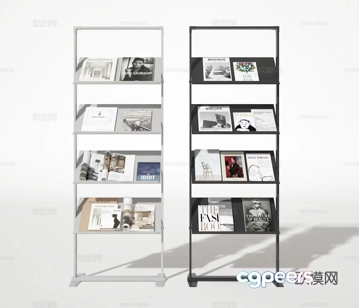 Bookshelf 3D model