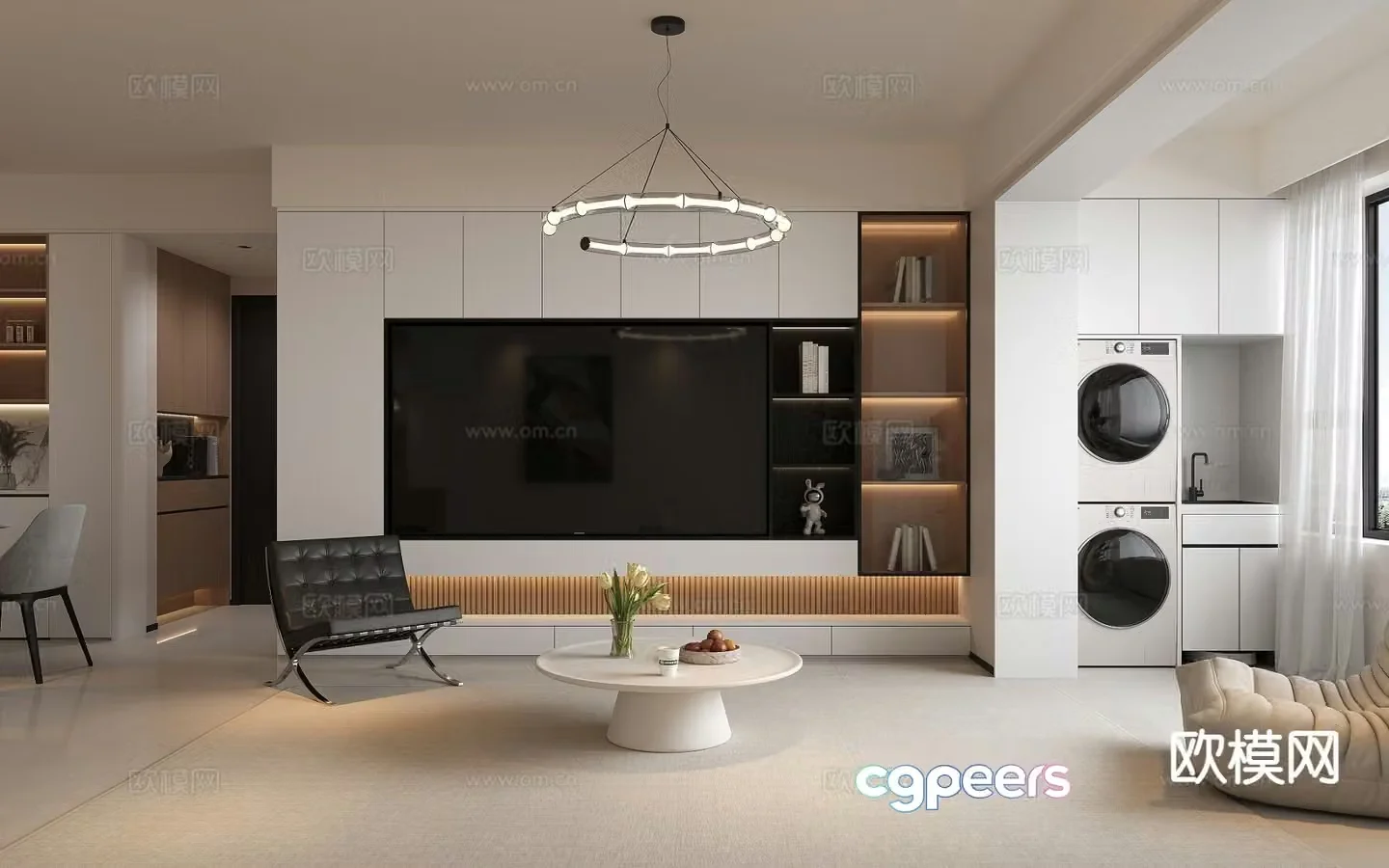 Modern living room 3d model