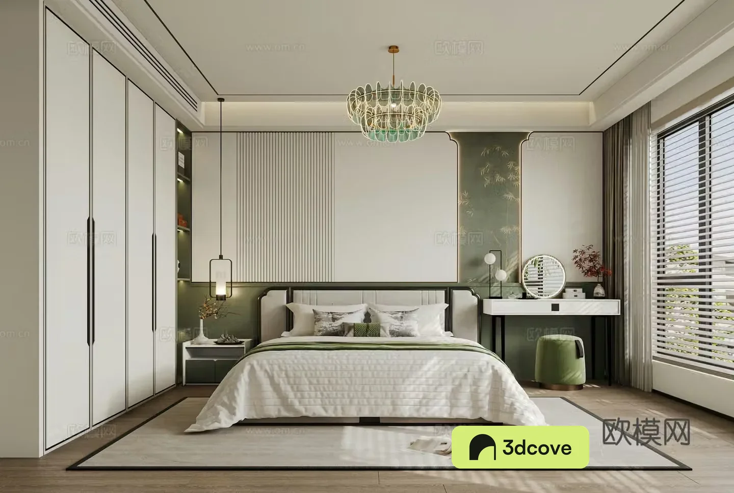 New Chinese bedroom