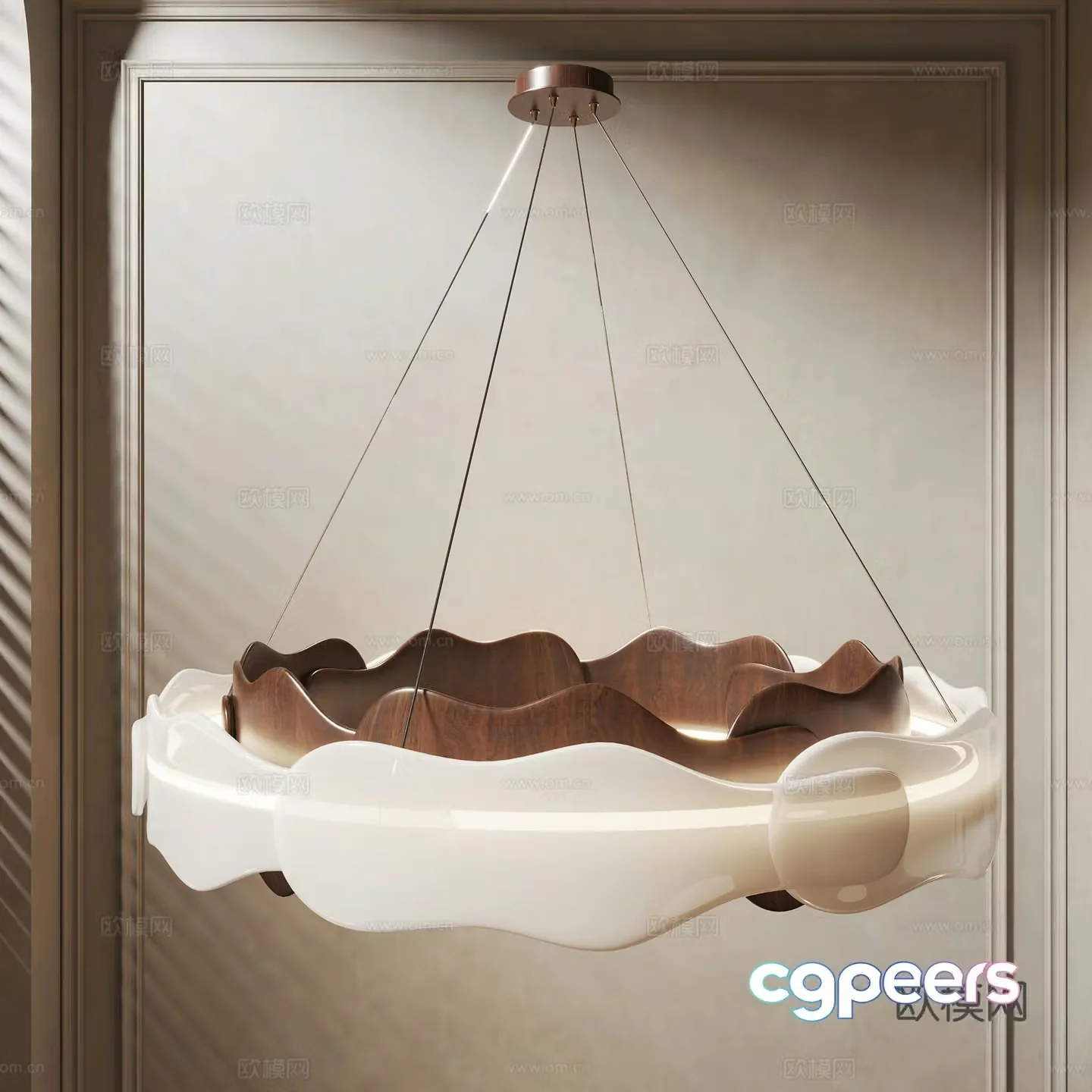 3D model of medieval style chandelier