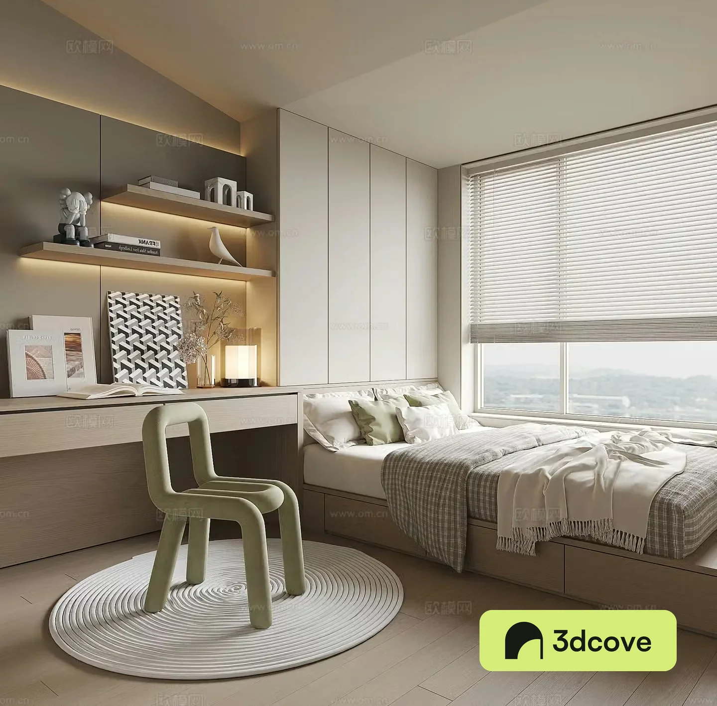 Modern tatami bedroom