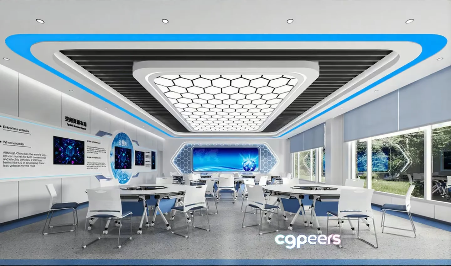 Modern Conference Room 3D Model – 5913 – CORONA Render