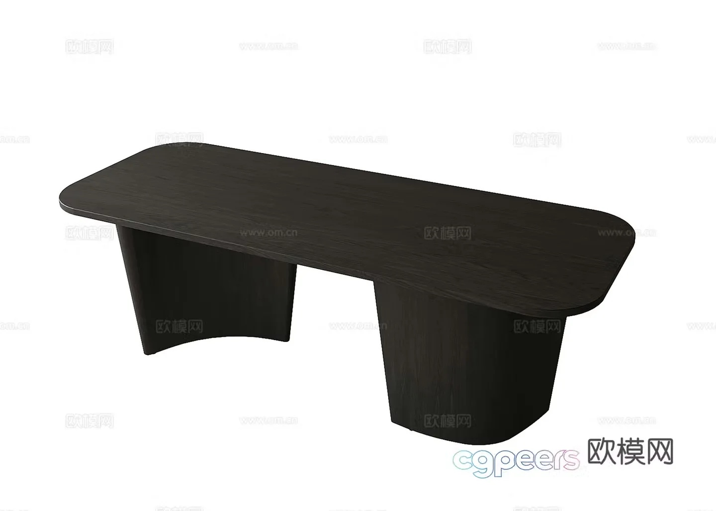 Modern dining table desk tea table 3d model
