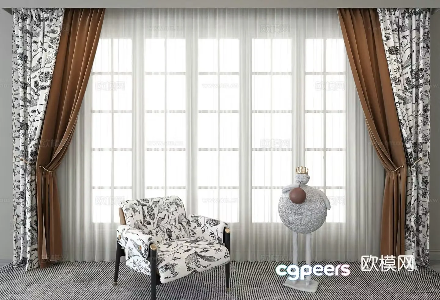 Curtain 3d model