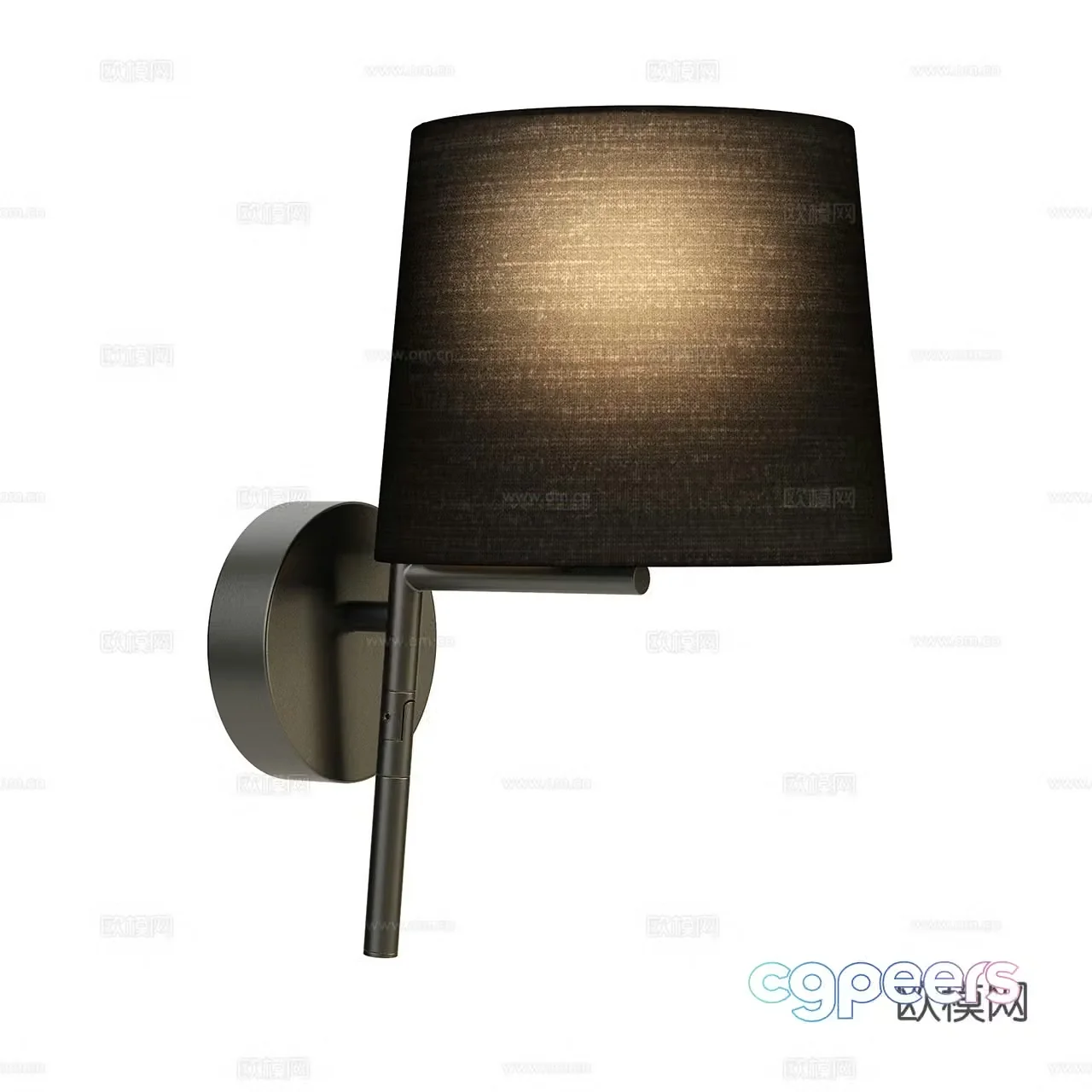 Leds C4 modern wall lamp retro wall lamp fabric wall lamp bedside wall lamp 3d model