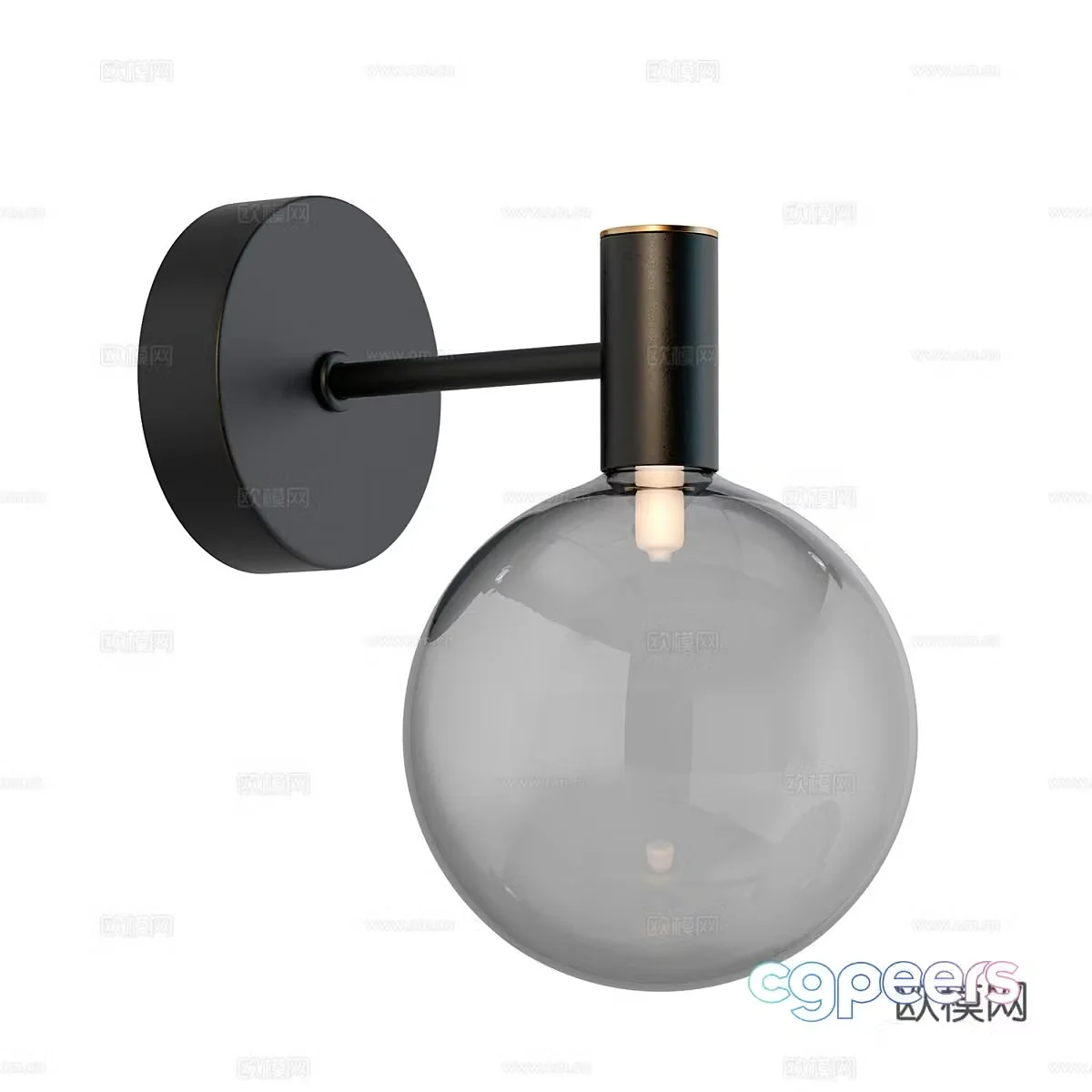 Modern simple wall lamp wall lamp simple wall lamp spherical wall lamp decorative wall lamp 3d model