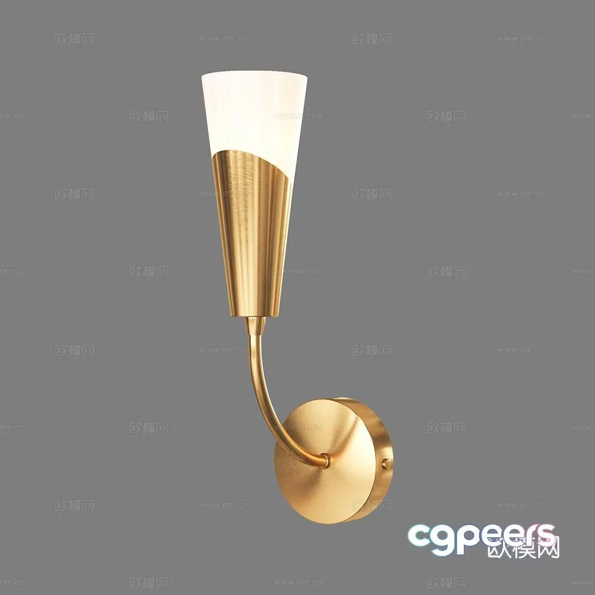 Light luxury wall lamp 3D model