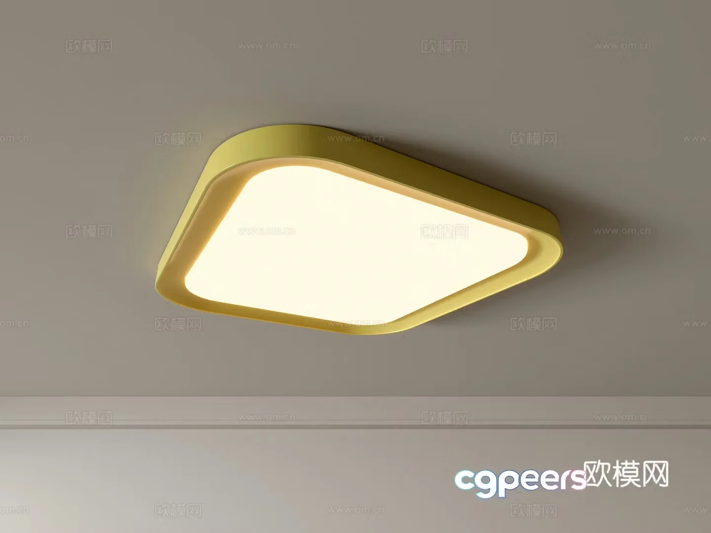 Modern ceiling lamp Geometric ceiling lamp Bedroom lamp Artistic shaped lamp Fashion living room lamp 3D model