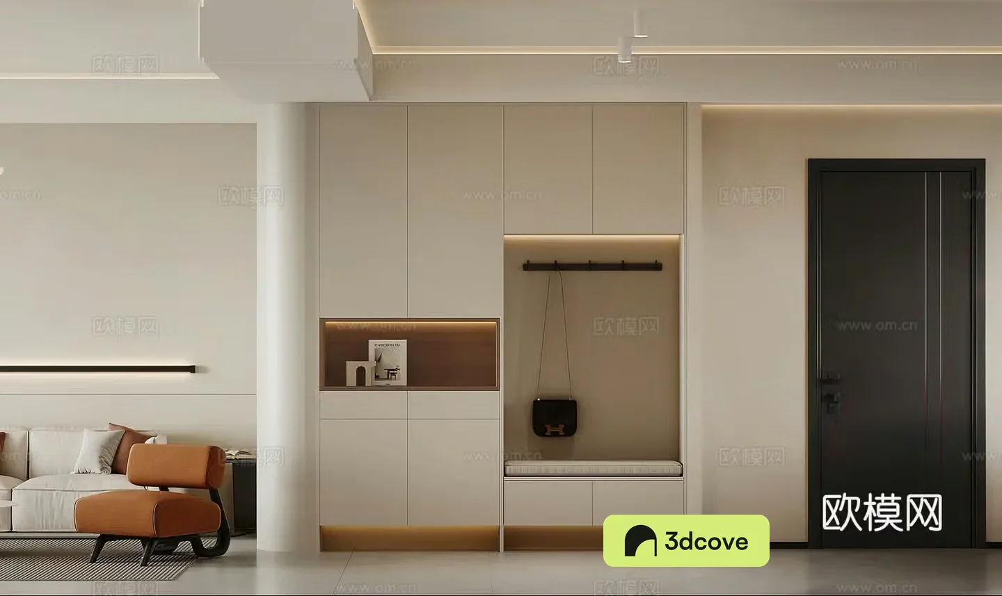 Modern shoe cabinet Cream style shoe cabinet Wine cabinet Bag Simple