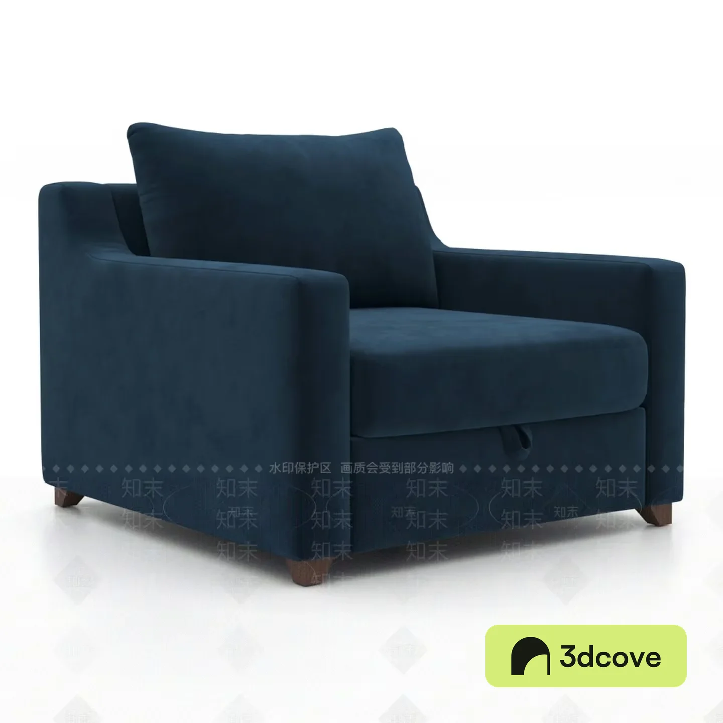Blue Velvet Chair