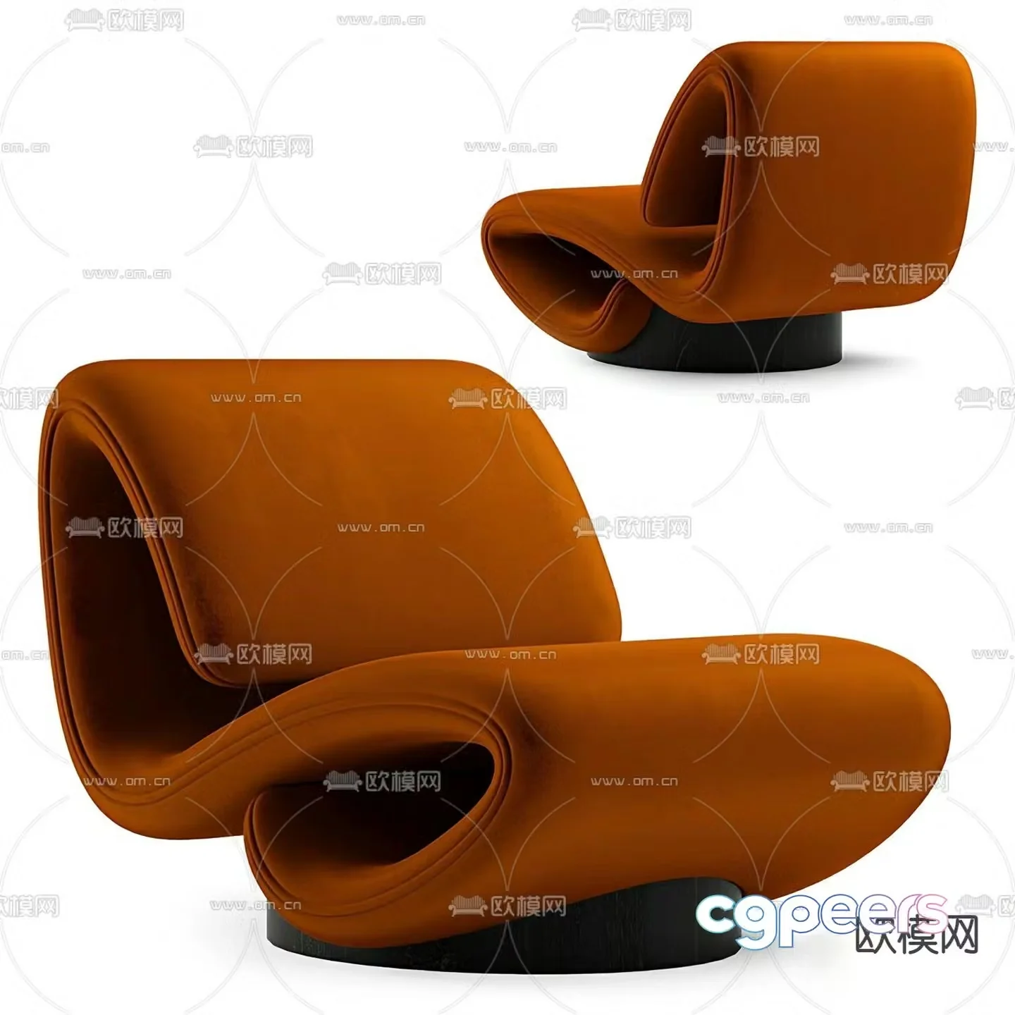 Creative lounge chair 3d model