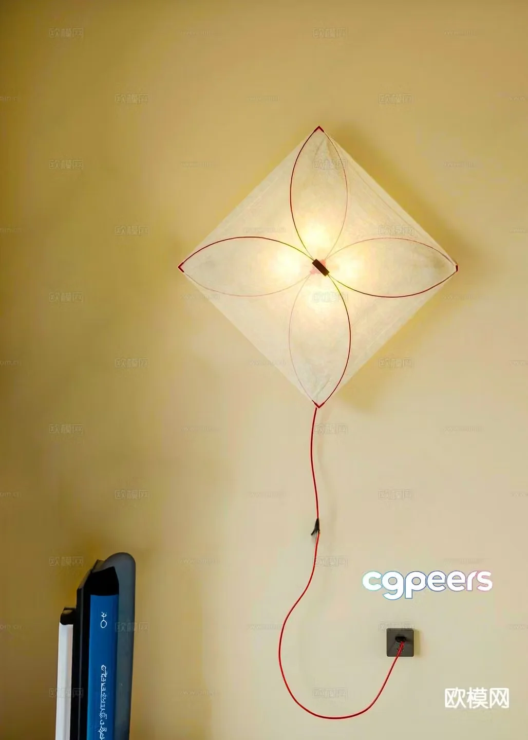 Creative wall lamp minimalist wall lamp 3d model