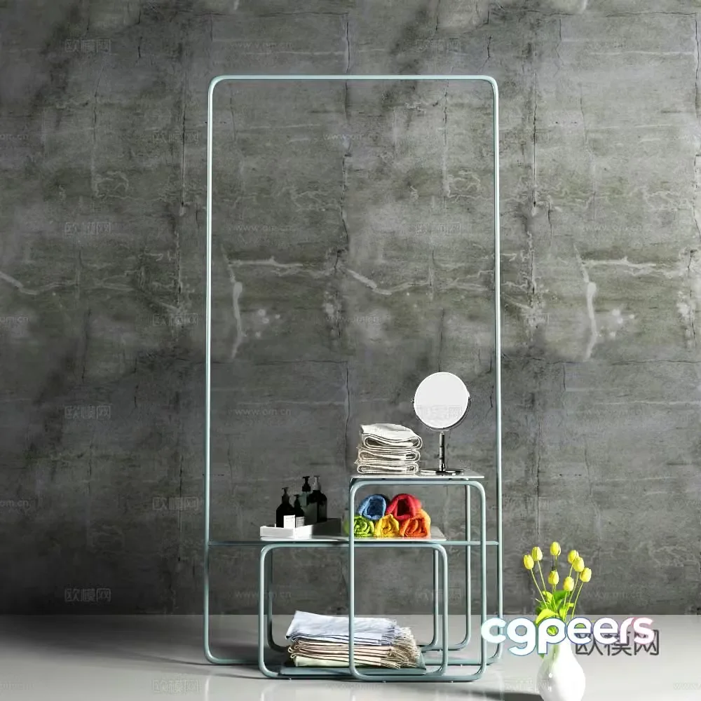Modern Clothing Hanger Clothing 3d Model