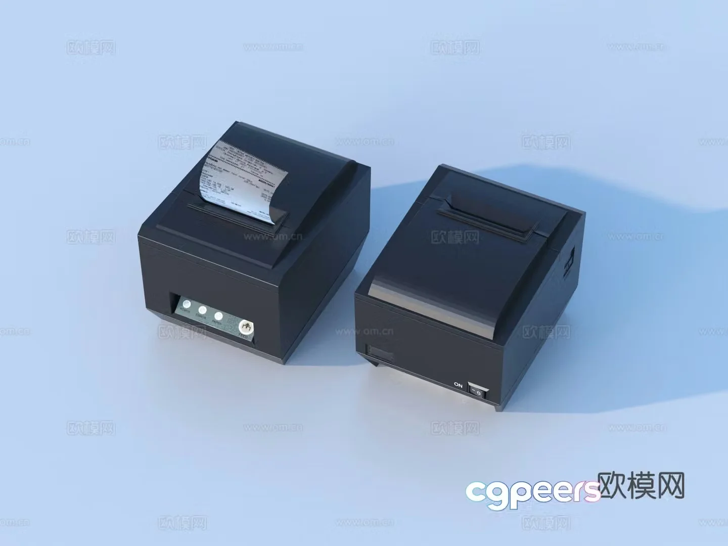 Small ticket machine office supplies 3d model
