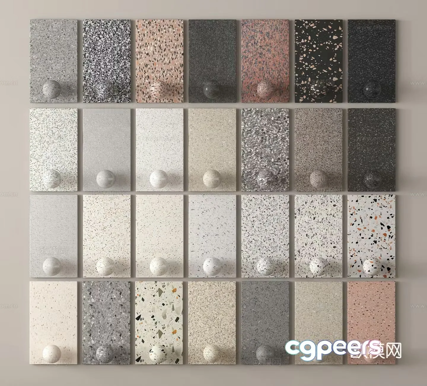 Stone Stone Wallpaper Background Wall Stone Board 3D Model