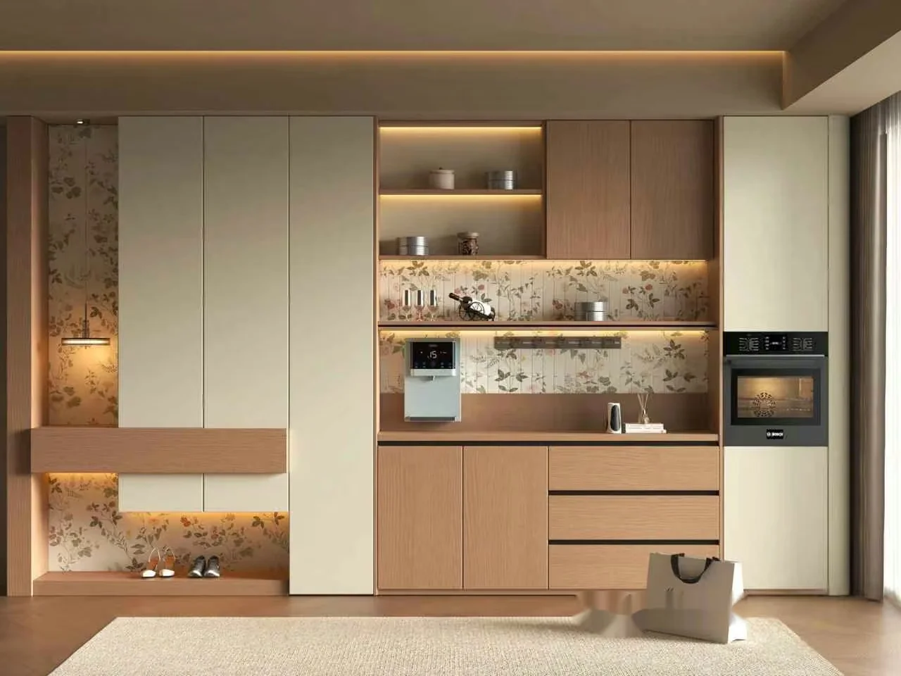 Modern Kitchen Cabinets 3D Model – 18566 – VRAY Render