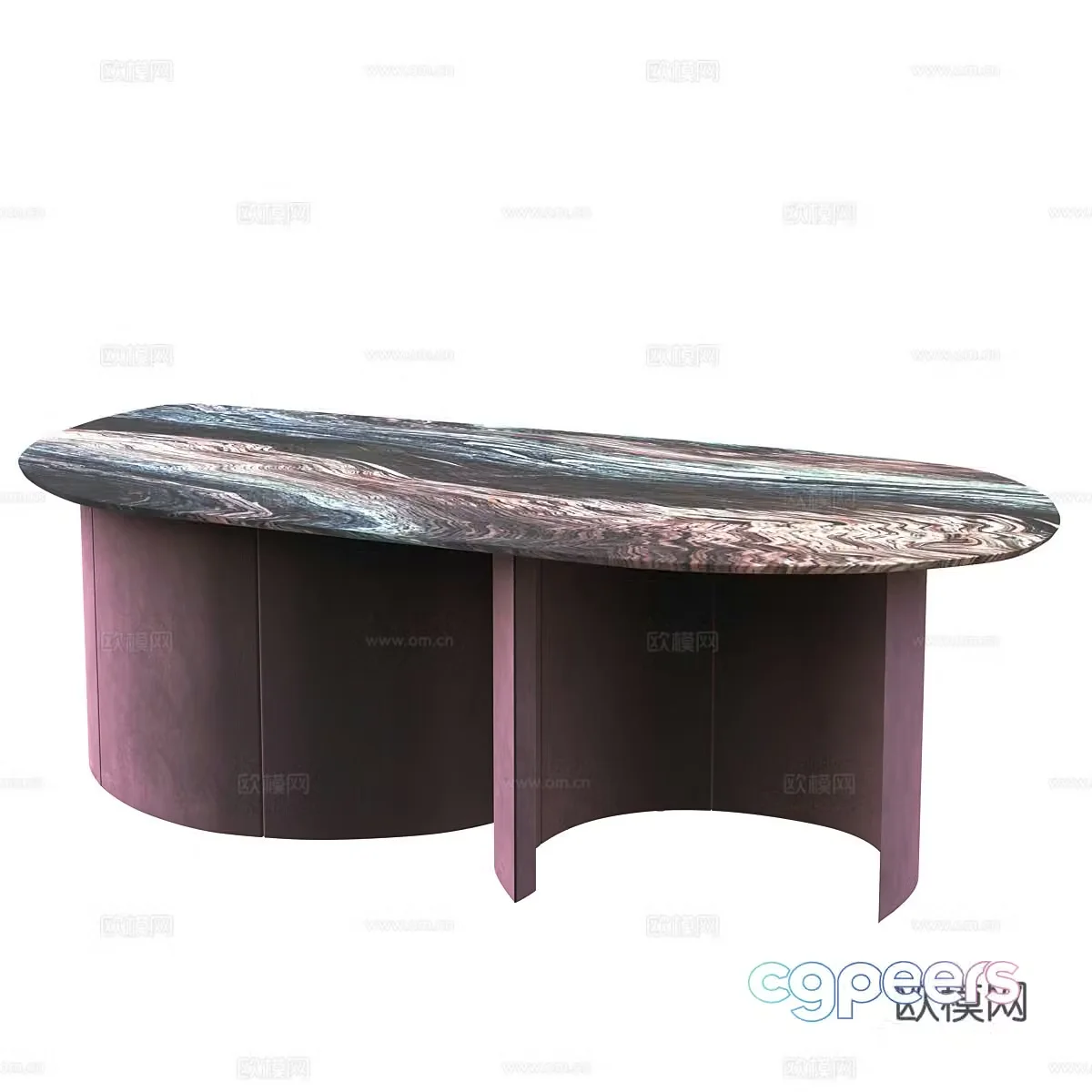 Light luxury workbench desk 3d model