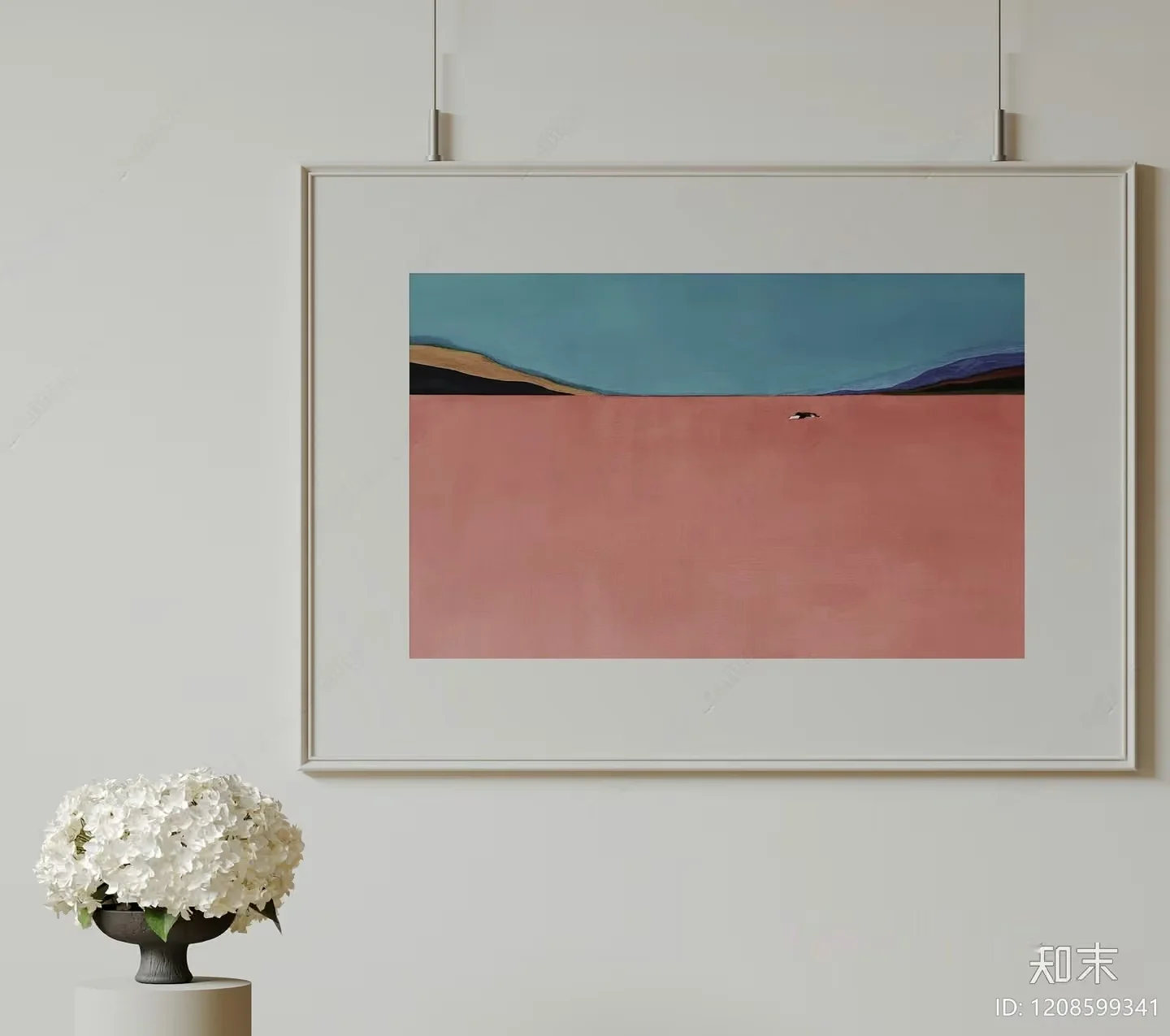 A Framed Painting Of A Desert Landscape 3D Model – 1785 – VRAY Render