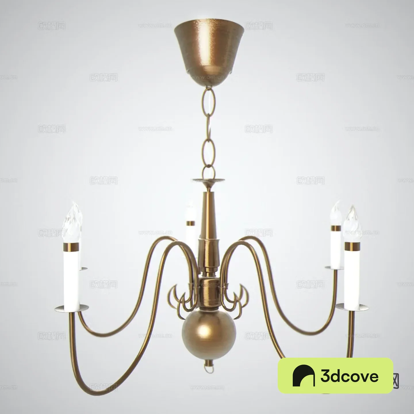 Modern candlestick chandelier