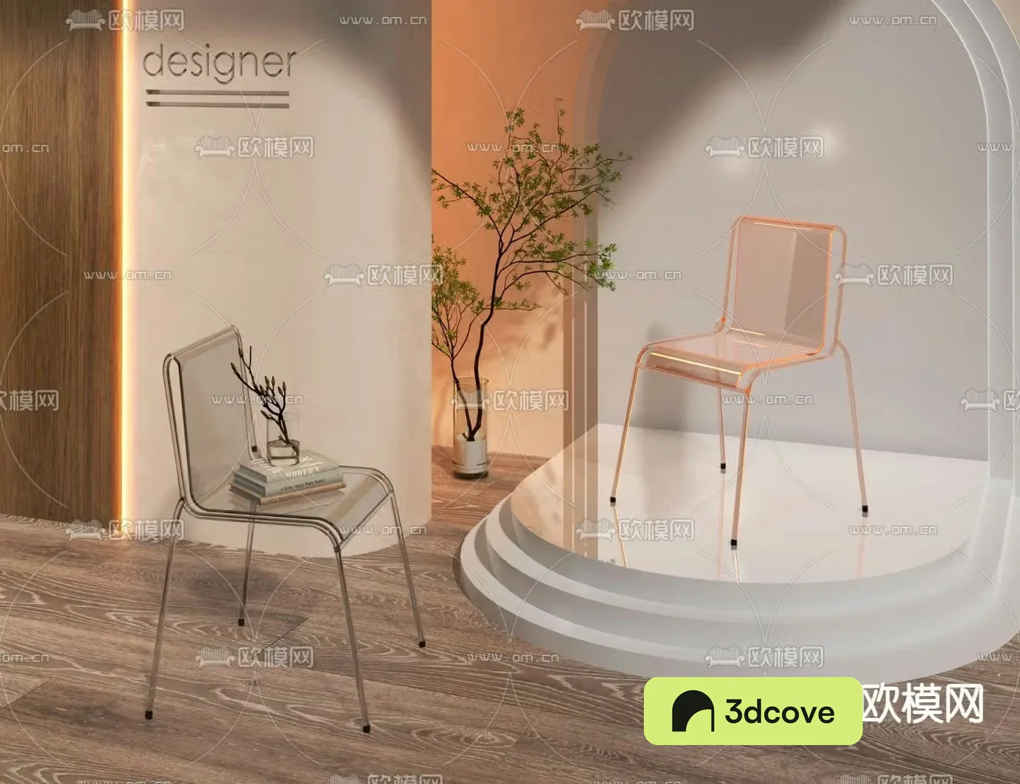 Acrylic chair leisure chair