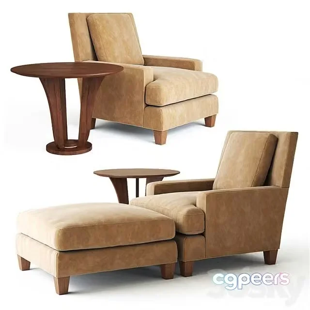 3ds Max Free – Baker Barbara Barry Chair and Table