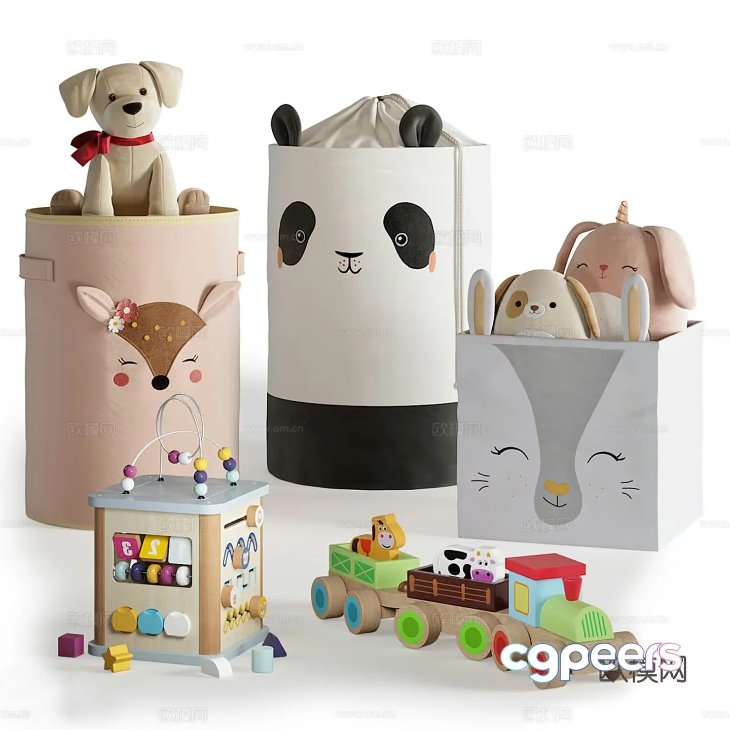 Modern children’s toy doll 3d model