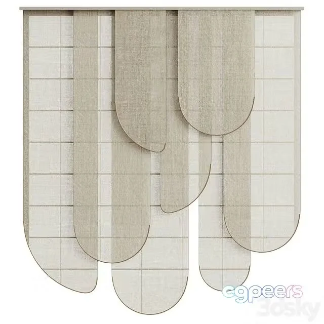 3ds Max Free – The leaves of the rayon curtain