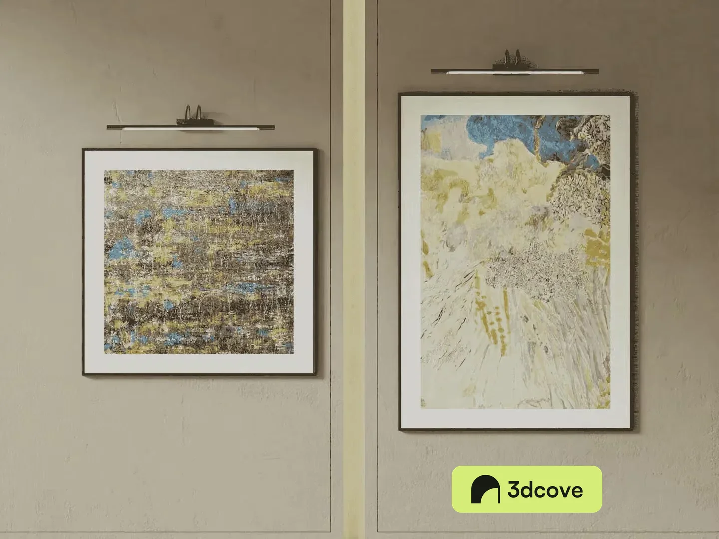 Two Abstract Art Pieces