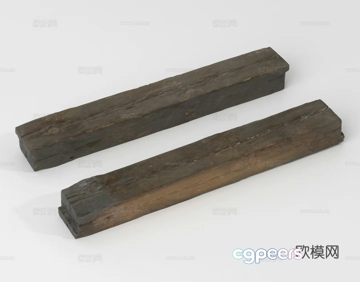 Wood B&B Old Wood Wood Strips 3D Model