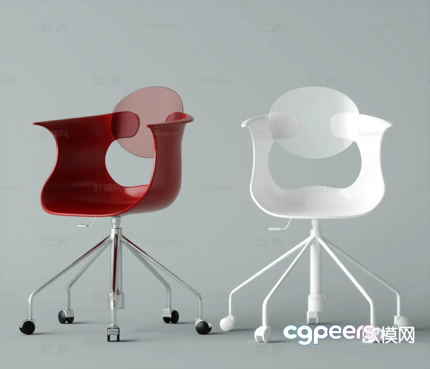 Modern leisure chair office chair 3d model